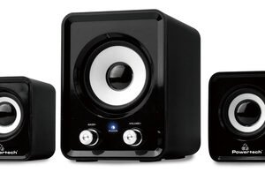POWERTECH ηχεία Essential sound PT-843, 2.1, 5W + 2x 3W, 3.5mm, μαύρα
