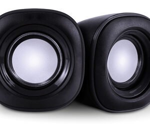 POWERTECH ηχεία Essential sound PT-844, 2x 3W, 3.5mm, μαύρα