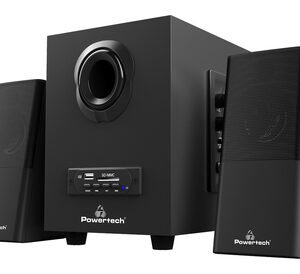 POWERTECH ηχεία Premium sound PT-846, 16W, USB/SD/FM/BT, remote, μαύρα