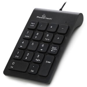 POWERTECH ενσύρματο αριθμητικό πληκτρολόγιο PT-938, USB, μαύρο