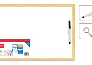 MP Πίνακας λευκός με μαρκαδόρο PT300B, 30 x 40cm