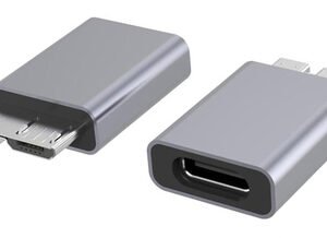 POWERTECH αντάπτορας USB 3.0 Micro B σε USB-C PTH-067, 5Gbps, γκρι