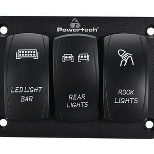 POWERTECH πάνελ σκαφών PTL-018 με 3x διακόπτες φώτων, IP65