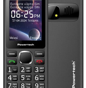 POWERTECH κινητό τηλέφωνο Sentry 4G Bar NC, 2.4", dual SIM, μαύρο