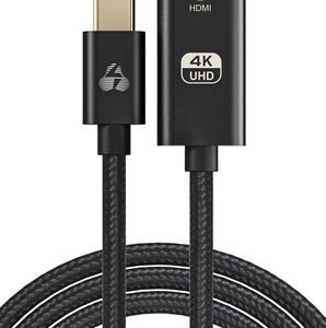 POWERTECH καλώδιο USB-C σε HDMI PTR-0137, 4K/60Hz, 10.2Gbit/s, 1m, μαύρο