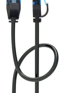 POWERTECH καλώδιο δικτύου PTR-0141 Cat 6a U/UTP, copper slim, 0.5m μαύρο