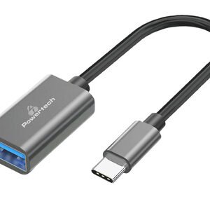 POWERTECH αντάπτορας USB-C σε USB 3.0 PTR-0146, 10 Gbps, γκρι
