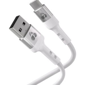 POWERTECH καλώδιο USB-C σε USB PTR-0162, σιλικόνης, 60W, 480Mbps, 1m, λευκό