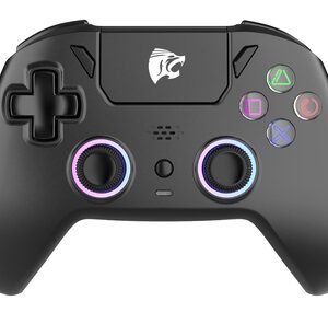 ROAR ασύρματο gamepad RR-0023, Switch/PS4/PC/iOS/Android, Bluetooth, μαύρο