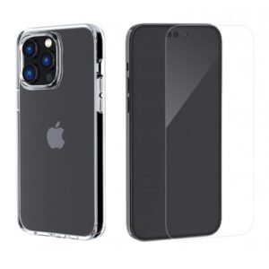 ROCKROSE θήκη & tempered glass 2.5D Premium για iPhone 14 Plus, διάφανο