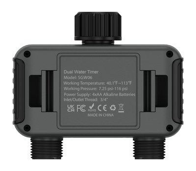 INHOCON ψηφιακός προγραμματιστής ποτίσματος SGW06, 2 θέσεων, IP55 - Image 4