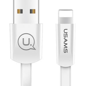 USAMS καλώδιο USB σε Lightning US-SJ199, 2A, 1.2m, λευκό