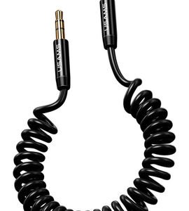 USAMS καλώδιο Jack 3.5mm SJ256, Hi-Fi stereo, 1.2m, μαύρο