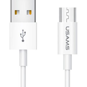 USAMS καλώδιο Micro USB σε USB US-SJ284, 2A, 1m, λευκό