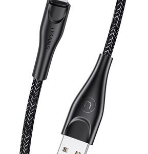 USAMS καλώδιο Lightning σε USB US-SJ391, 2A, 1m, μαύρο