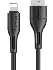 USAMS καλώδιο USB σε Lightning US-SJ500, 2A, 1m, μαύρο