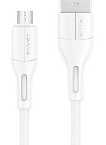 USAMS καλώδιο Micro USB σε USB US-SJ502, 2A, 1m, λευκό