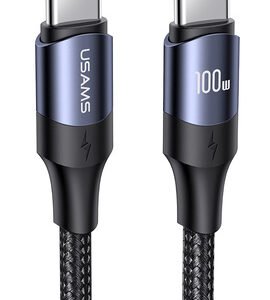 USAMS καλώδιο USB-C US-SJ524, 100W/5A, PD, 1.2m, μαύρο