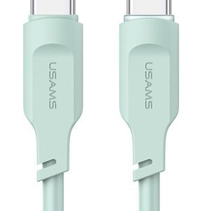 USAMS καλώδιο USB-C σε USB-C US-SJ567, 100W PD, 1.2m, πράσινο
