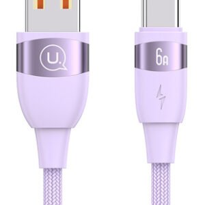 USAMS καλώδιο USB-C σε USB US-SJ630, 66W, 480Mbps, 1.2m, μωβ