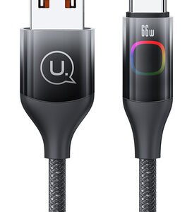 USAMS καλώδιο USB-C σε USB US-SJ636, 66W, 1.2m, μαύρο
