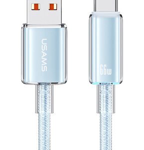 USAMS καλώδιο USB-C σε USB US-SJ658, 66W, 480Mbps, 1.2m, μπλε