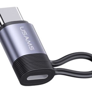 USAMS αντάπτορας USB-C σε Lightning US-SJ677, 30W, 480Mbps, γκρι