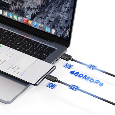 USAMS καλώδιο USB-C σε USB US-SJ688, 3A, 480Mbps, 1m, λευκό - Image 3