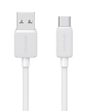 USAMS καλώδιο USB-C σε USB US-SJ688, 3A, 480Mbps, 1m, λευκό