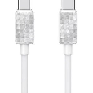 USAMS καλώδιο USB-C σε USB-C US-SJ691, 60W, 480Mbps, 1m, λευκό