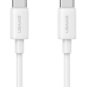 USAMS καλώδιο USB-C US-SJ711, 60W, 480Mbps, 1m, λευκό