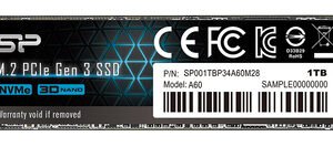 SILICON POWER SSD PCIe Gen3x4 P34A60 M.2 2280, 1TB, 2.200-1.600MB/s