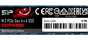 SILICON POWER SSD PCIe Gen4x4 M.2 2280 UD85, 2TB, 3.600-2.800MB/s
