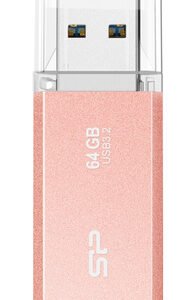 SILICON POWER USB Flash Drive Helios 202, 64GB, USB 3.2, ροζ χρυσό