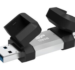 SILICON POWER USB Flash Drive C51, USB/USB-C, 128GB, 120MBps, ασημί