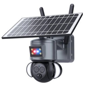 SECTEC smart ηλιακή κάμερα ST-558-6M-12X-4G-EU, προβολείς, 3MP, 4G, PTZ