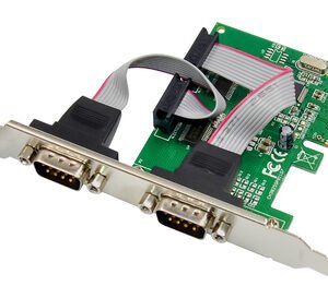 POWERTECH κάρτα επέκτασης PCIe σε 2x RS232 ST37, 115.2Kbps