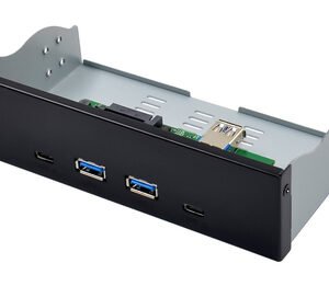 POWERTECH front panel 5.25" σε 2x USB 3.1 & 2x USB-C, VL820