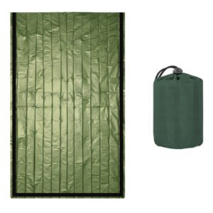 Θερμική κουβέρτα επιβίωσης SUMM-0006, 120 x 120cm, πράσινη