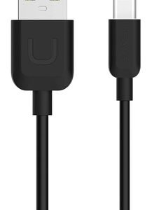 USAMS καλώδιο USB σε USB-C US-SJ099 U-Turn, 2.1A, 1m, μαύρο