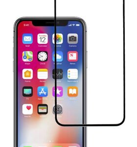 POWERTECH Tempered Glass 5D, Full Glue, για iPhone XR, μαύρο