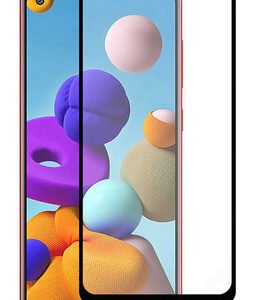 POWERTECH Tempered Glass 5D, full glue, για Samsung A21s & A21, μαύρο