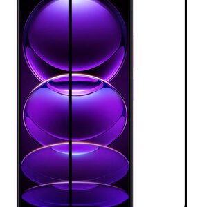 POWERTECH tempered glass 5D, Xiaomi Redmi Note 12 Pro/5G/Pro plus, μαύρο