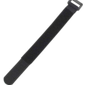 POWERTECH ιμάντας τύπου velcro TIES-025, 30x2cm, μαύρος, 10τμχ