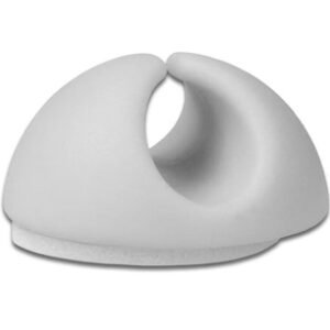 POWERTECH οργανωτές καλωδίων TIES-075, 1 θέση, Φ9mm, λευκό, 10τμχ