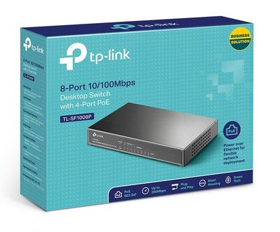 TP-LINK Desktop Switch TL-SF1008P 8 Θυρών, με 4-port POE, Ver. 6.0 - Image 2