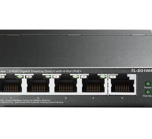 TP-LINK desktop switch TL-SG1005LP, 5-Port Gigabit, 4x PoE+, Ver. 2.0