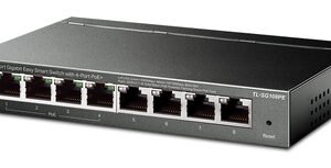 TP-LINK Easy Smart Switch TL-SG108PE, 8-Port Gbit, 4-Port PoE, Ver. 5.0