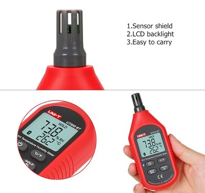 UNI-T ψηφιακό θερμόμετρο & υγρασιόμετρο UT333BT, Bluetooth - Image 2