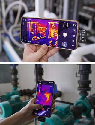 UNI-T συσκευή θερμικής απεικόνισης UTi721M για smartphone, έως 550 °C - Image 2
